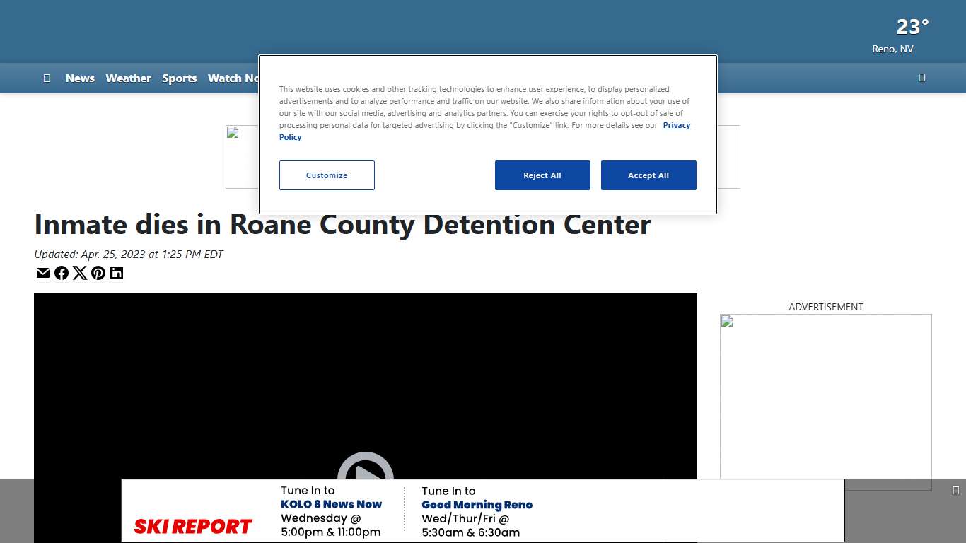 Inmate dies in Roane County Detention Center