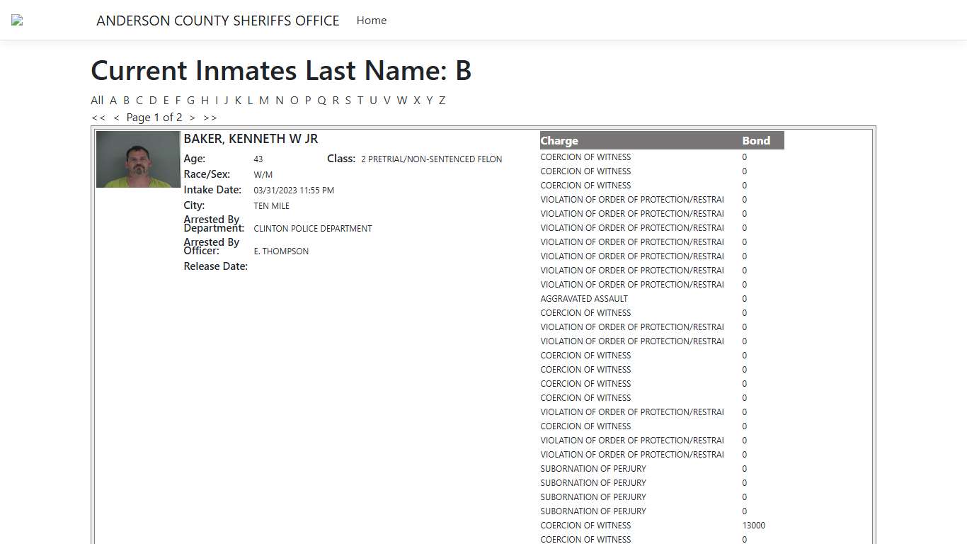 Inmates - ISOMS Portal
