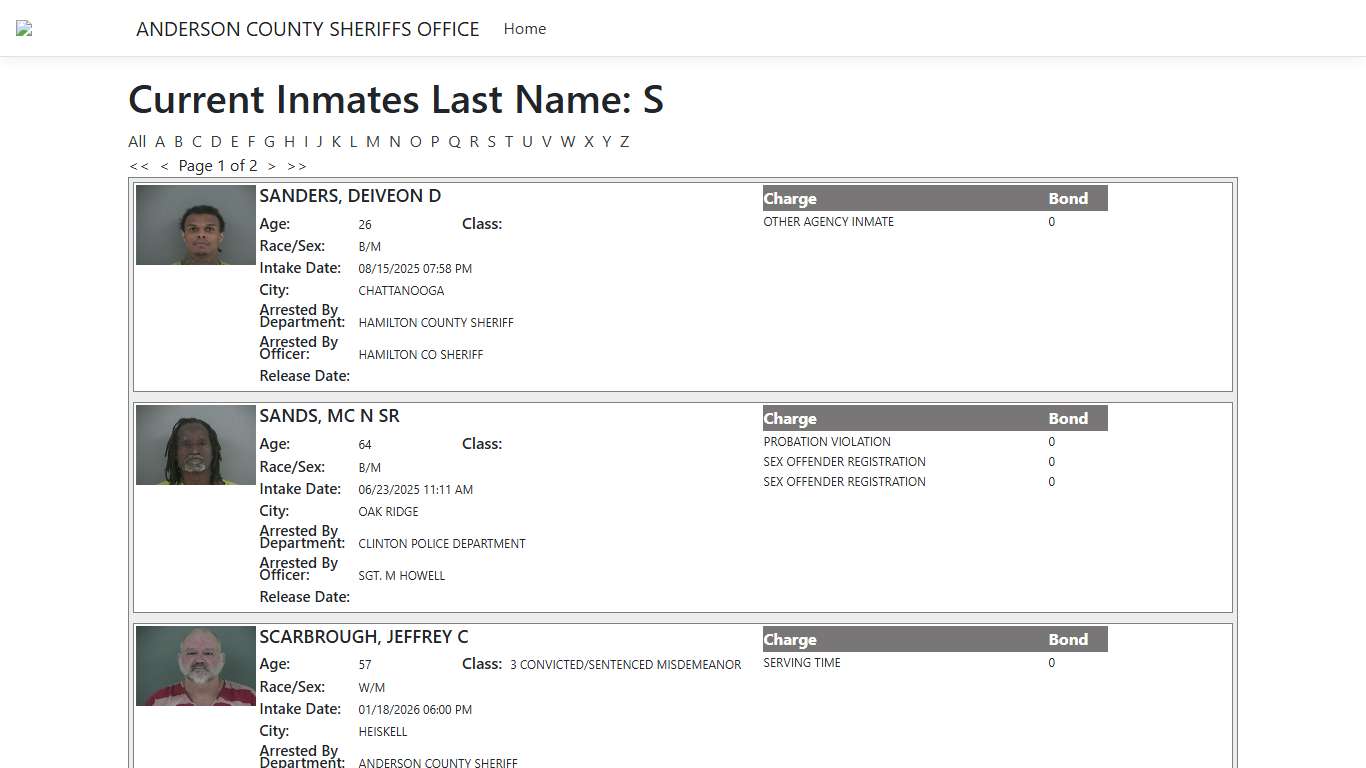 Inmates - ISOMS Portal